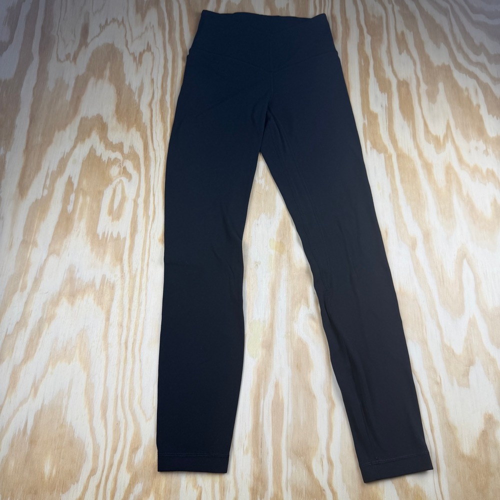 Lululemon Align High-Rise Pant 25 Black Nulu Yoga Leggings Size 0 LW5CTAS